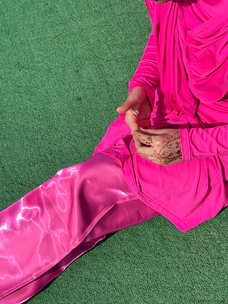 LIQUID TROUSER- FUCHSIA